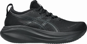 Asics Gel Nimbus 27 Womens Running Shoes - Black Asics athletic footwear for training sessions