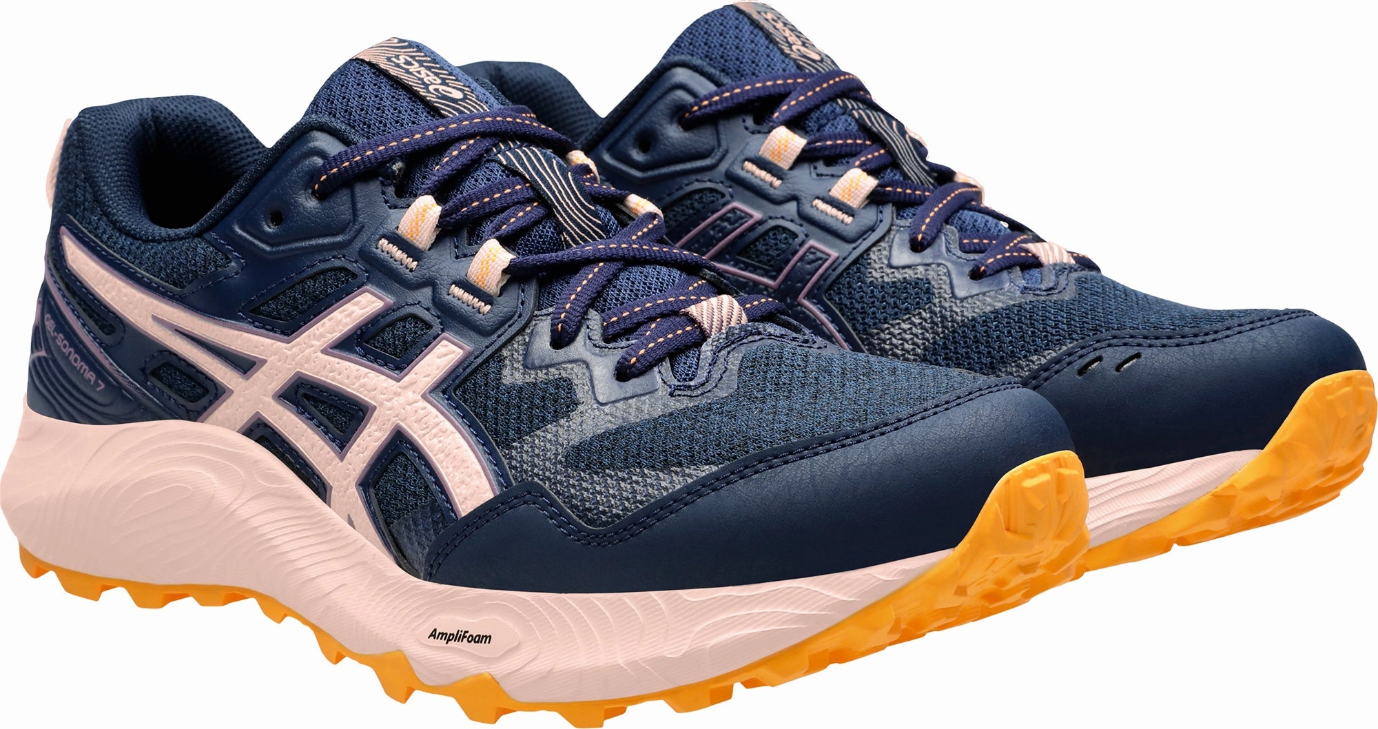 Asics Gel Sonoma 7 Womens Trail Running Shoes - Navy Neutral Support Shoes