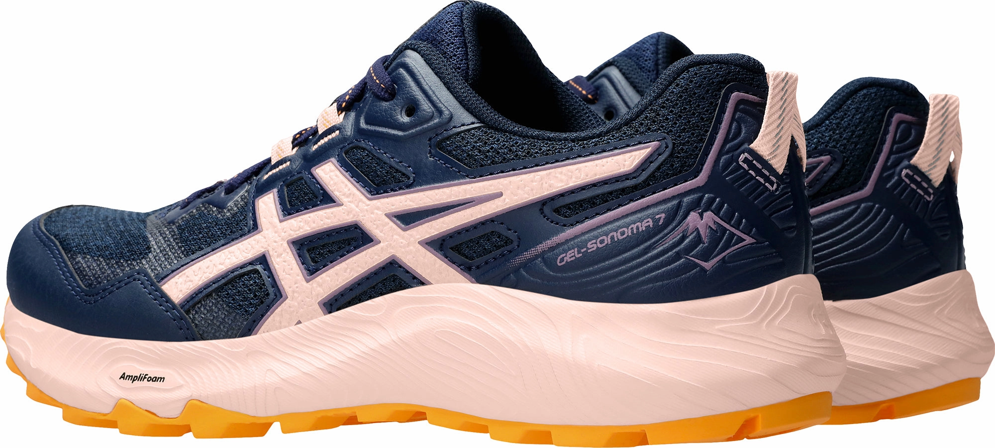 Asics Gel Sonoma 7 Womens Trail Running Shoes - Navy Neutral Support Shoes
