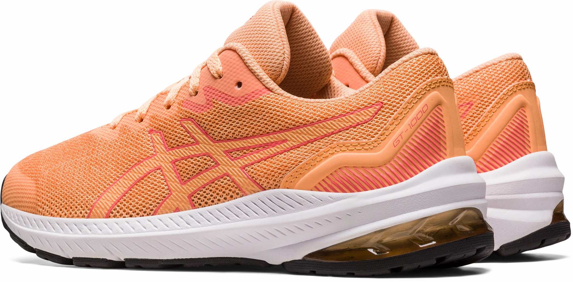 Asics GT 1000 11 GS Junior Running Shoes - Orange Neutral Support Shoes