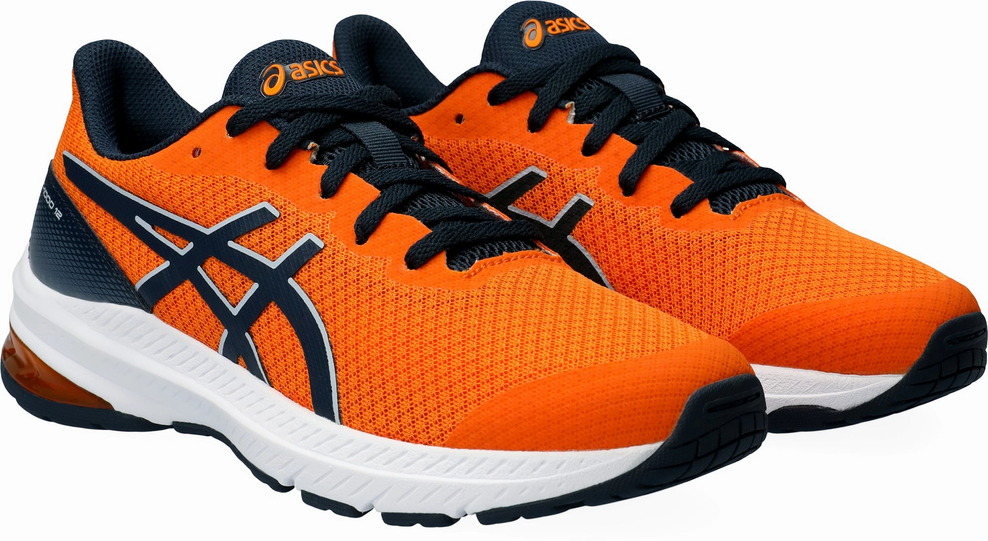 Asics GT 1000 12 GS Junior Running Shoes - Orange Neutral Support Shoes