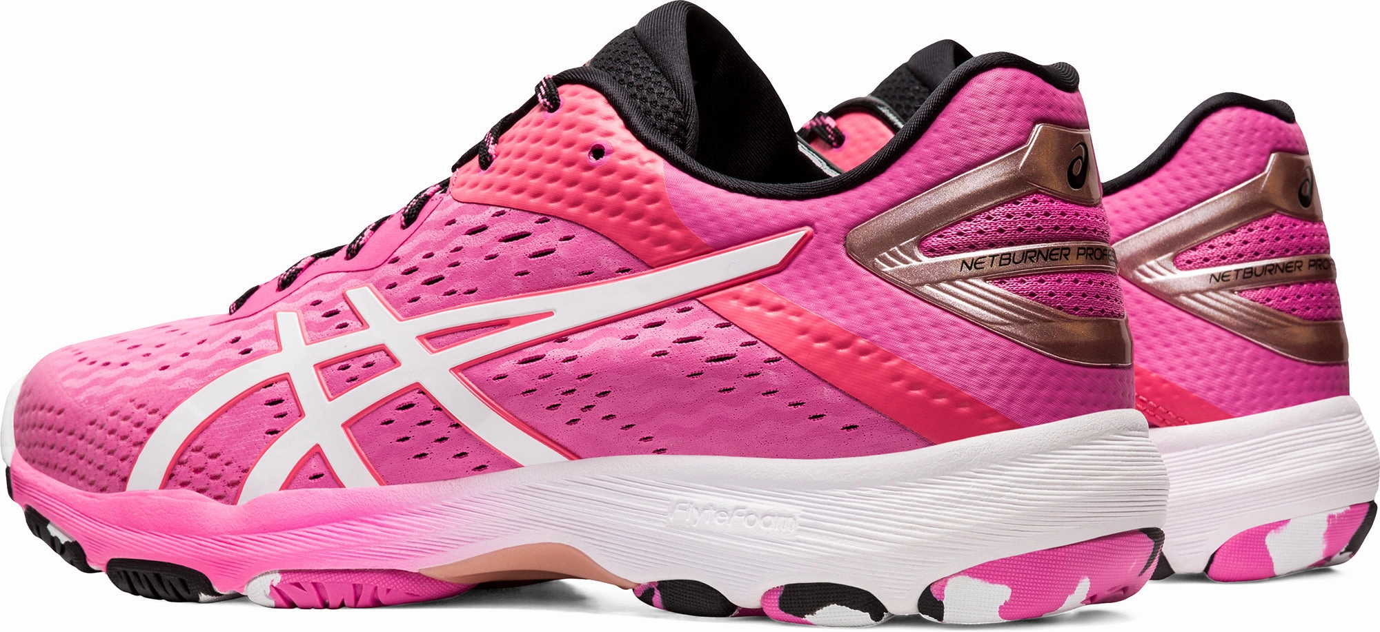 Asics Netburner Professional FF 2 Womens Netball Shoes - Pink Performance Shoes