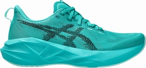 Asics NovaBlast 5 Mens Running Shoes - Green Asics athletic footwear for training sessions