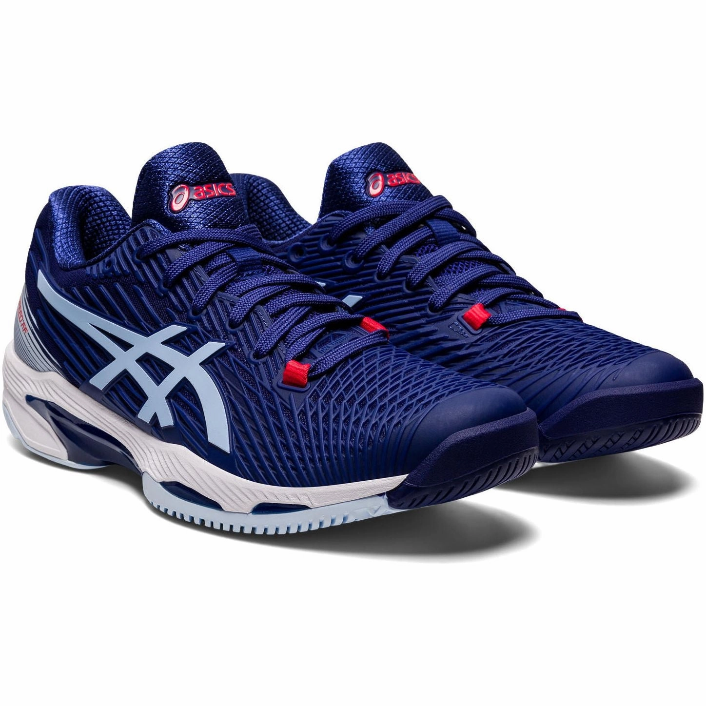 Asics Solution Speed FF 2 Womens Tennis Shoes - Blue Neutral Support Shoes