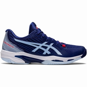 Asics Solution Speed FF 2 Womens Tennis Shoes - Blue Asics athletic footwear for training sessions