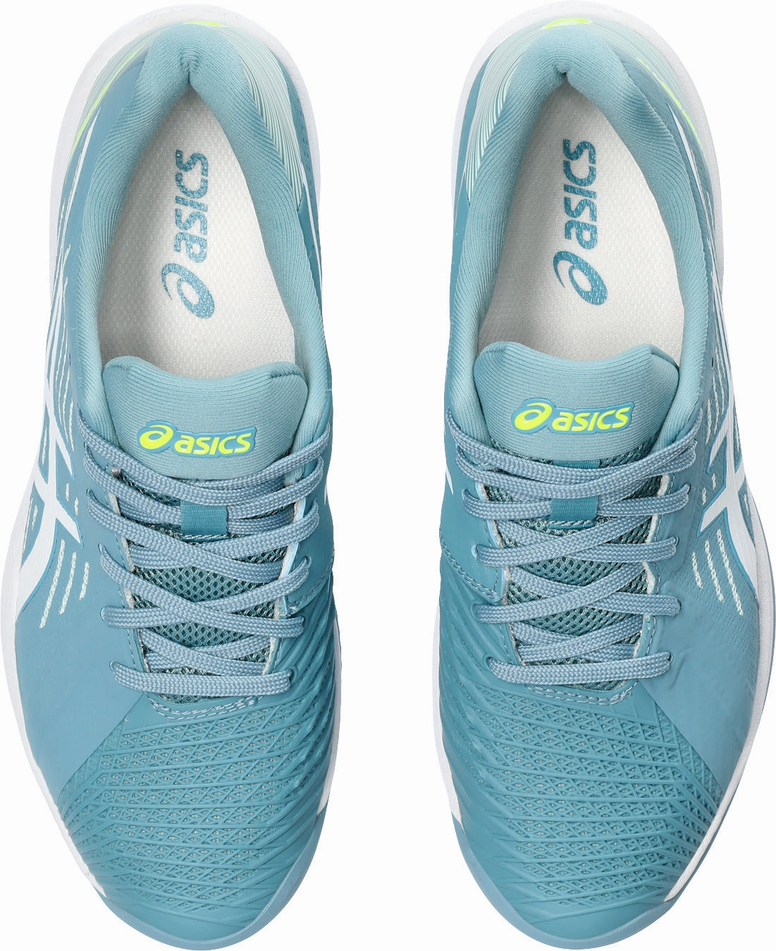 Asics Solution Swift FF Clay Womens Tennis Shoes - Blue Neutral Support Shoes