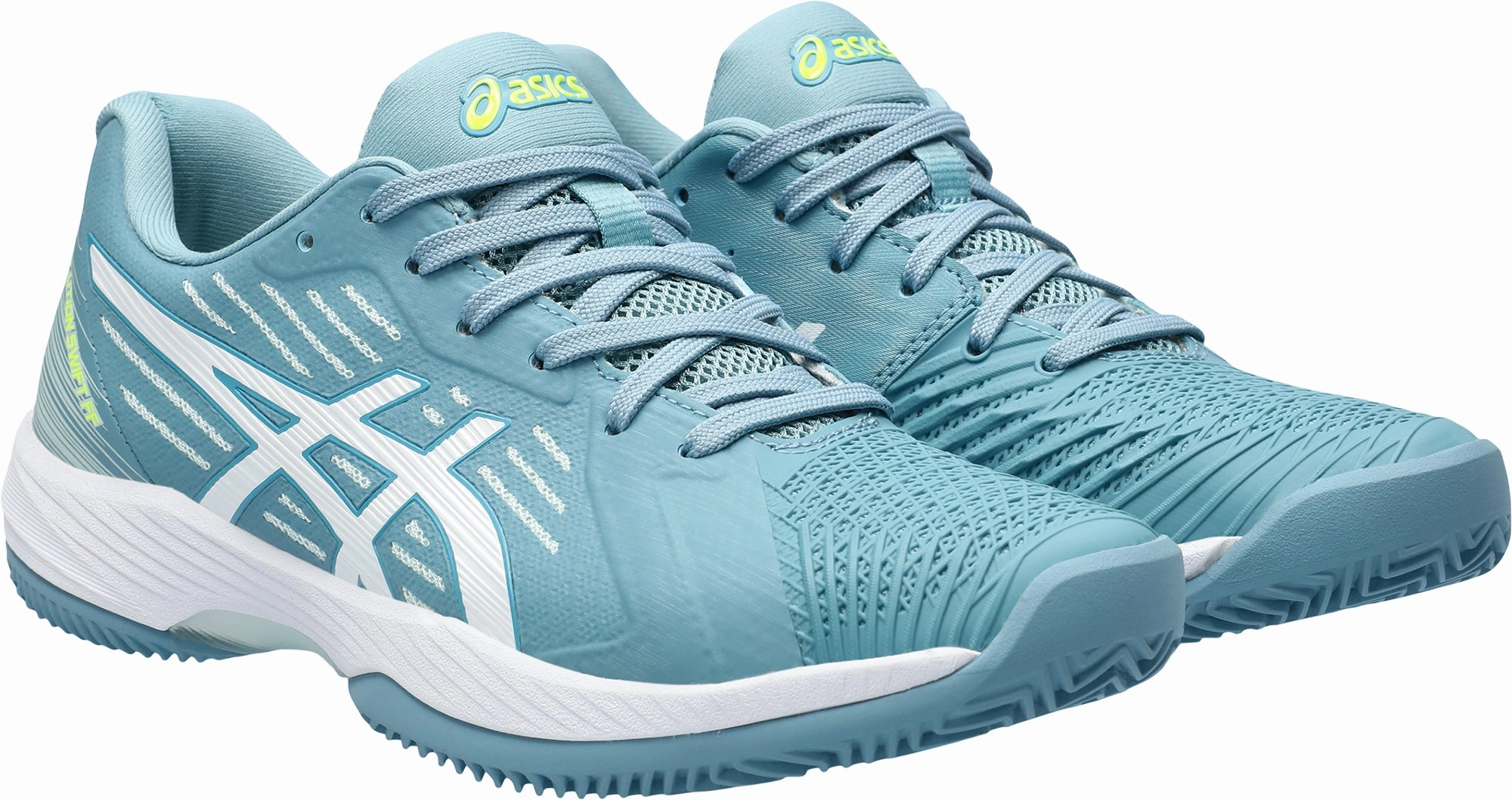 Asics Solution Swift FF Clay Womens Tennis Shoes - Blue Neutral Support Shoes
