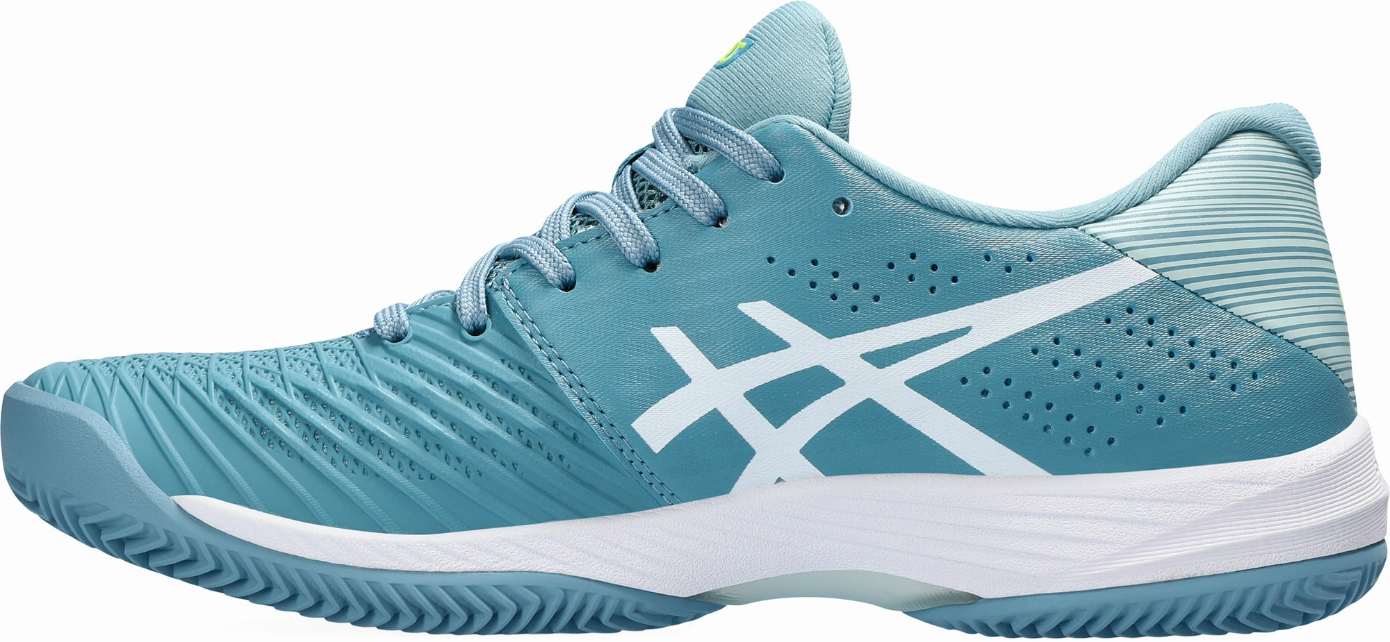 Asics Solution Swift FF Clay Womens Tennis Shoes - Blue Neutral Support Shoes
