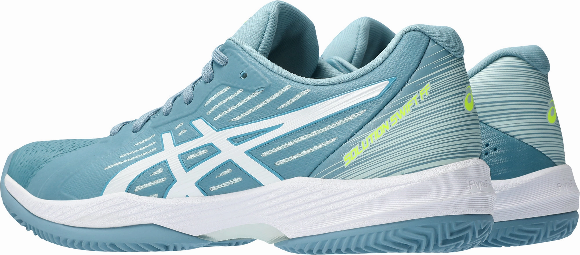 Asics Solution Swift FF Clay Womens Tennis Shoes - Blue Neutral Support Shoes