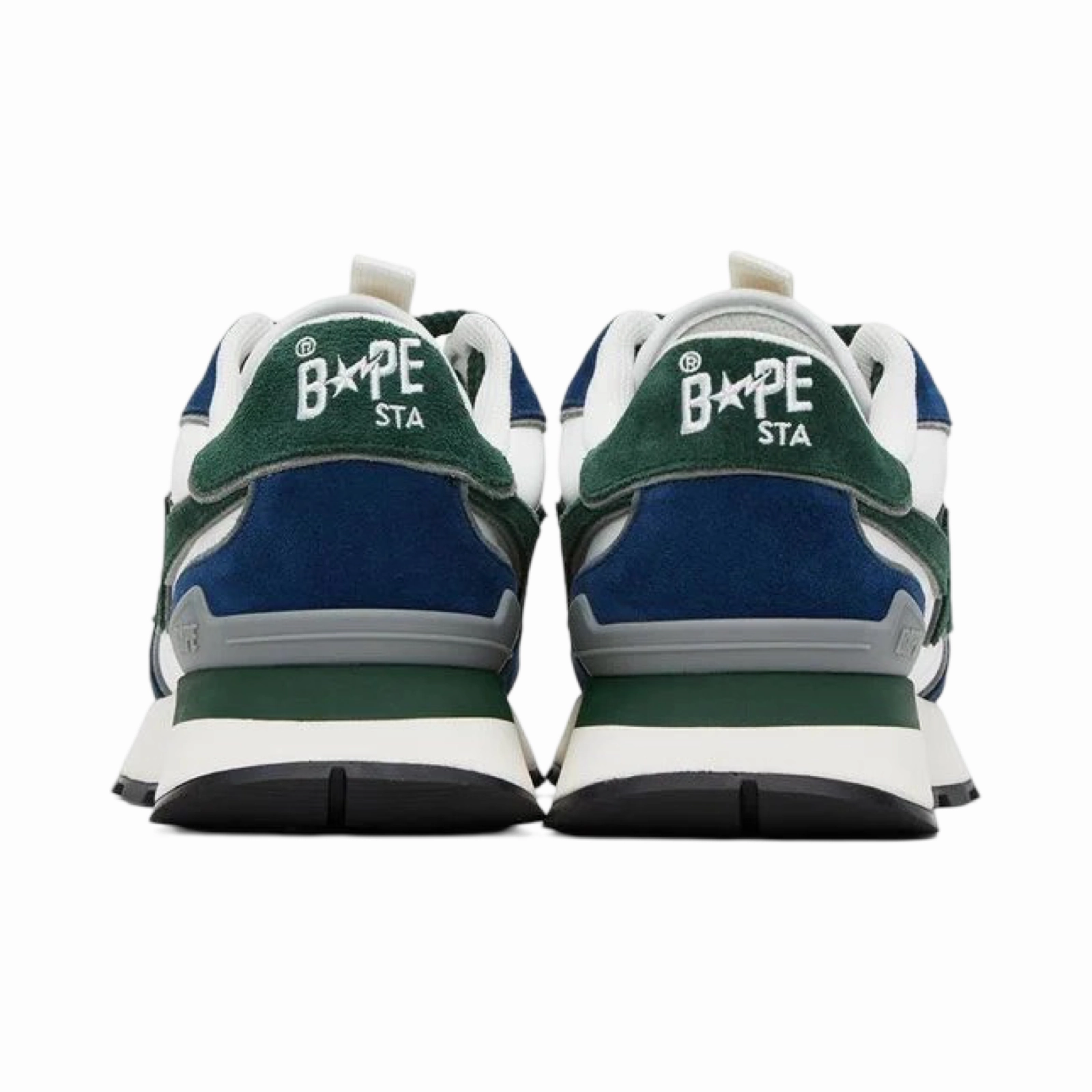 Bape Roadsta White Green Navy Snowproof Outdoor Boots