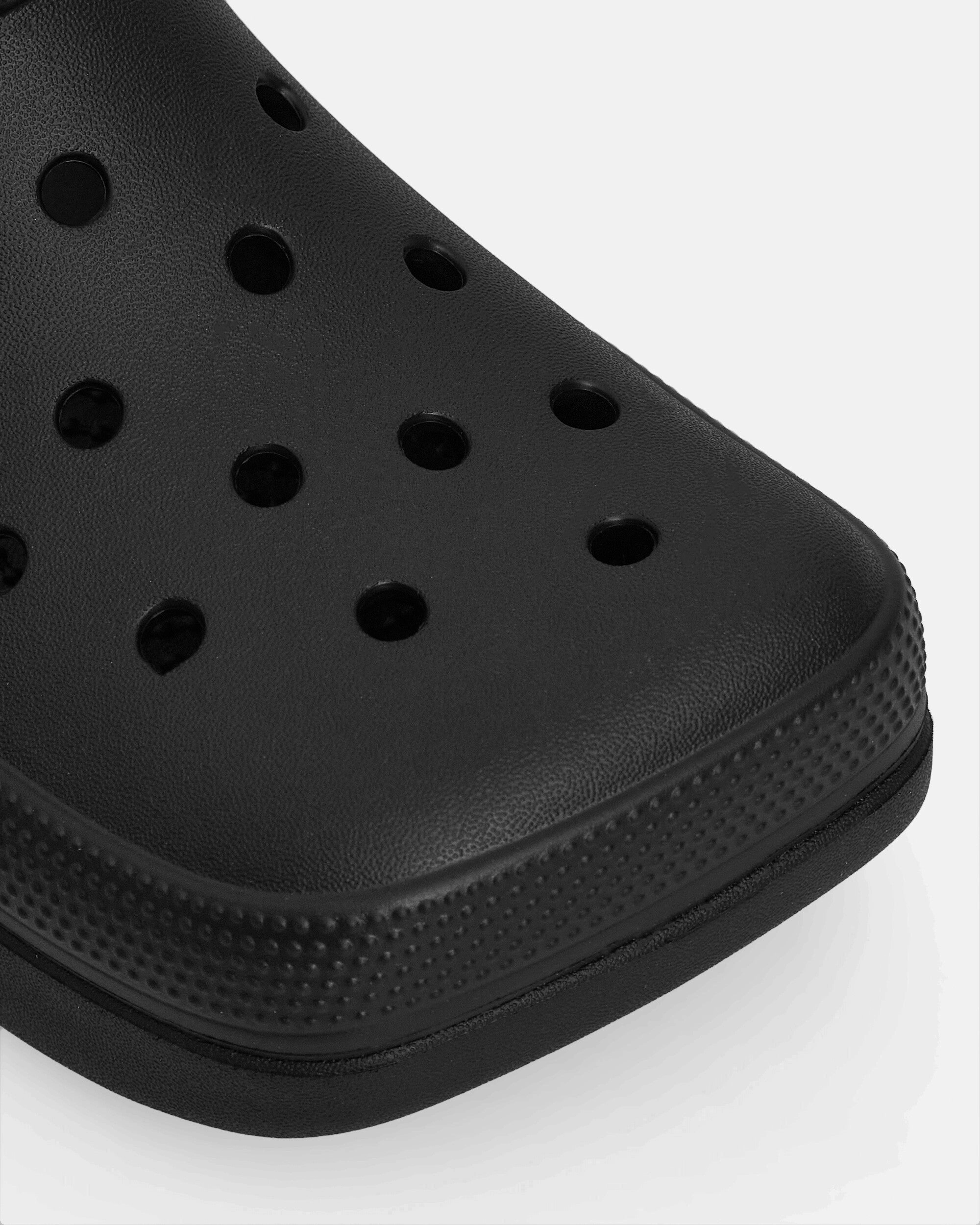 Blunt Toe Clogs Black Foam Comfort Clogs