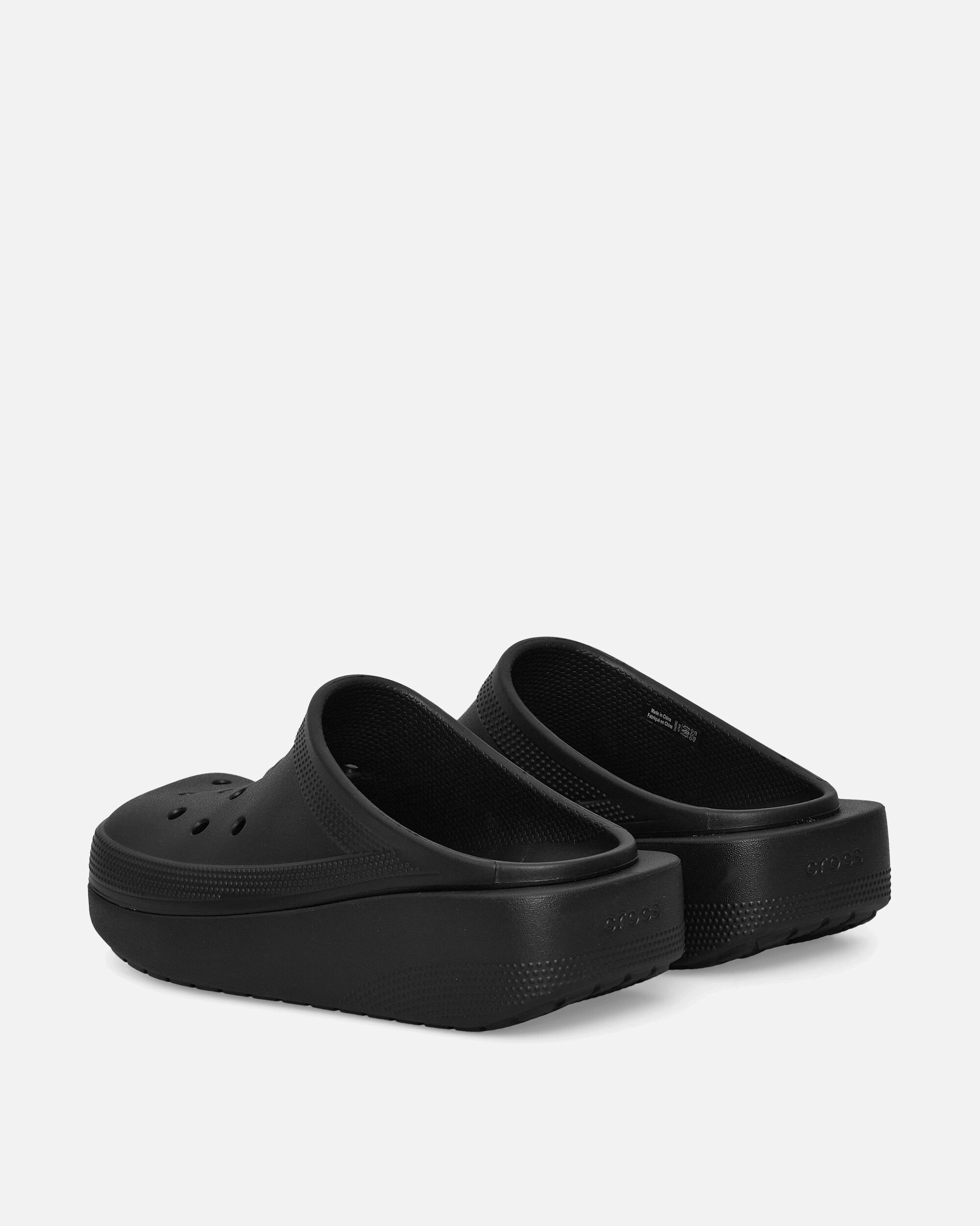 Blunt Toe Clogs Black Foam Comfort Clogs