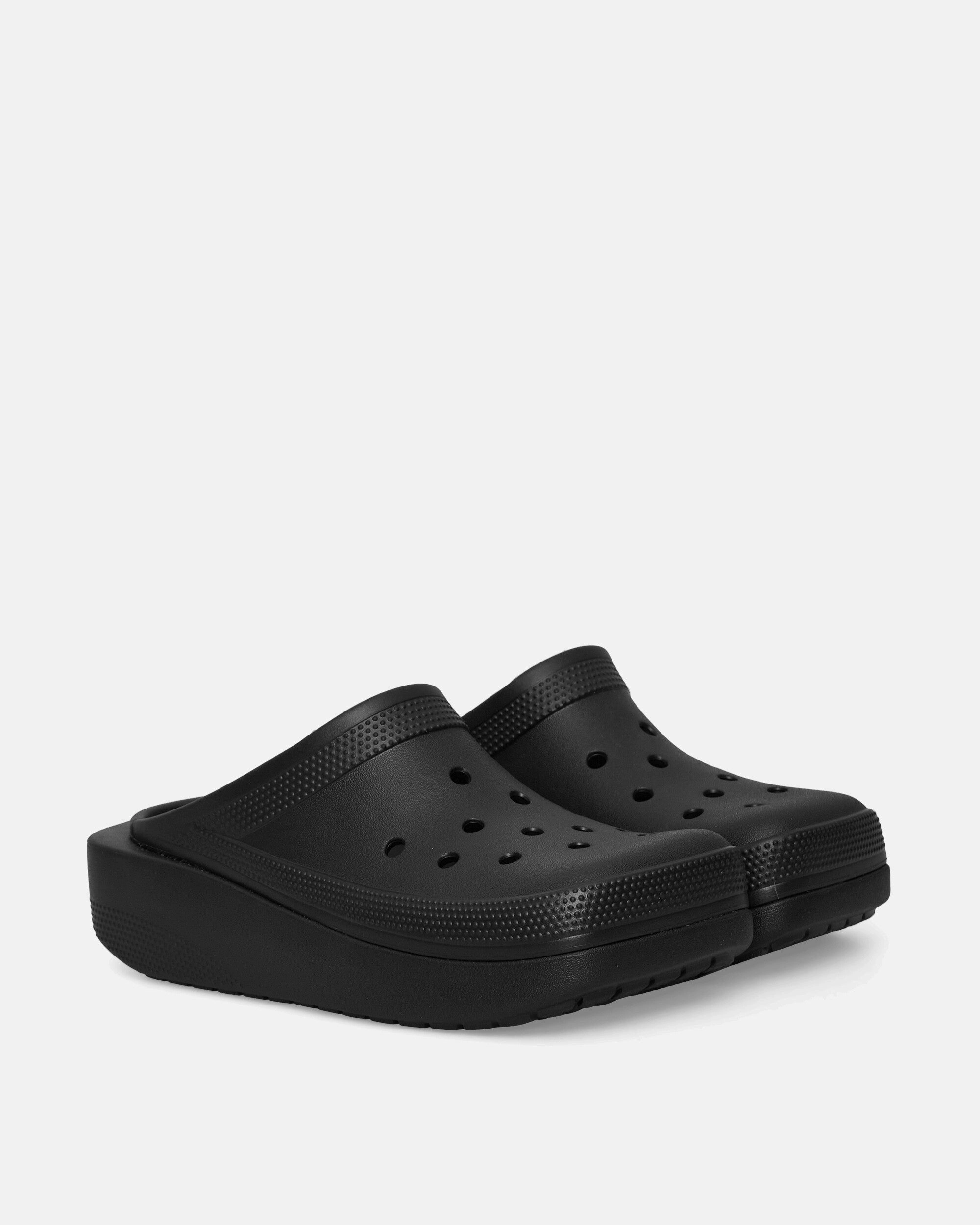 Blunt Toe Clogs Black Foam Comfort Clogs