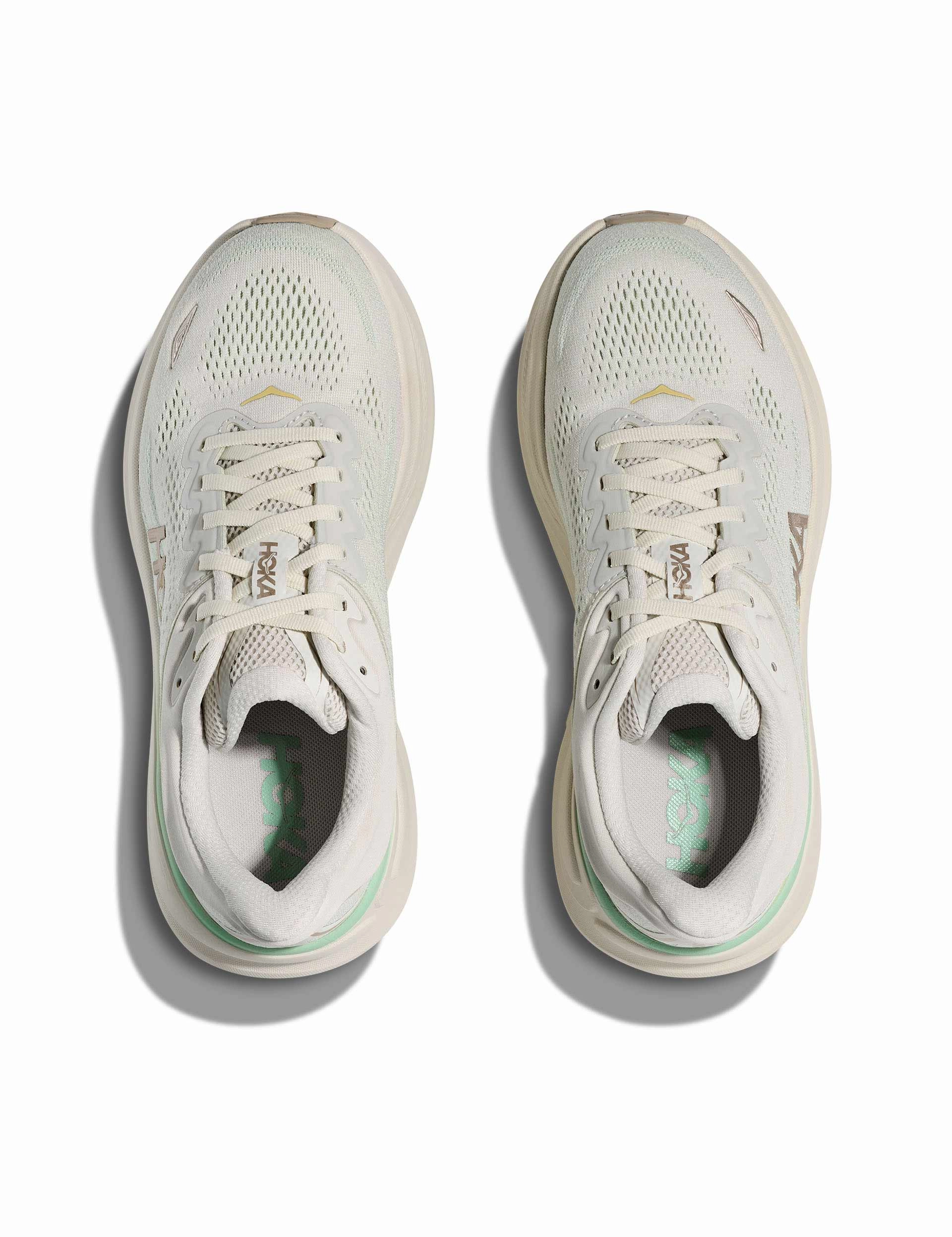 Bondi 9 - Truffle Salt/Sea Glass Hoka trail-ready performance shoes