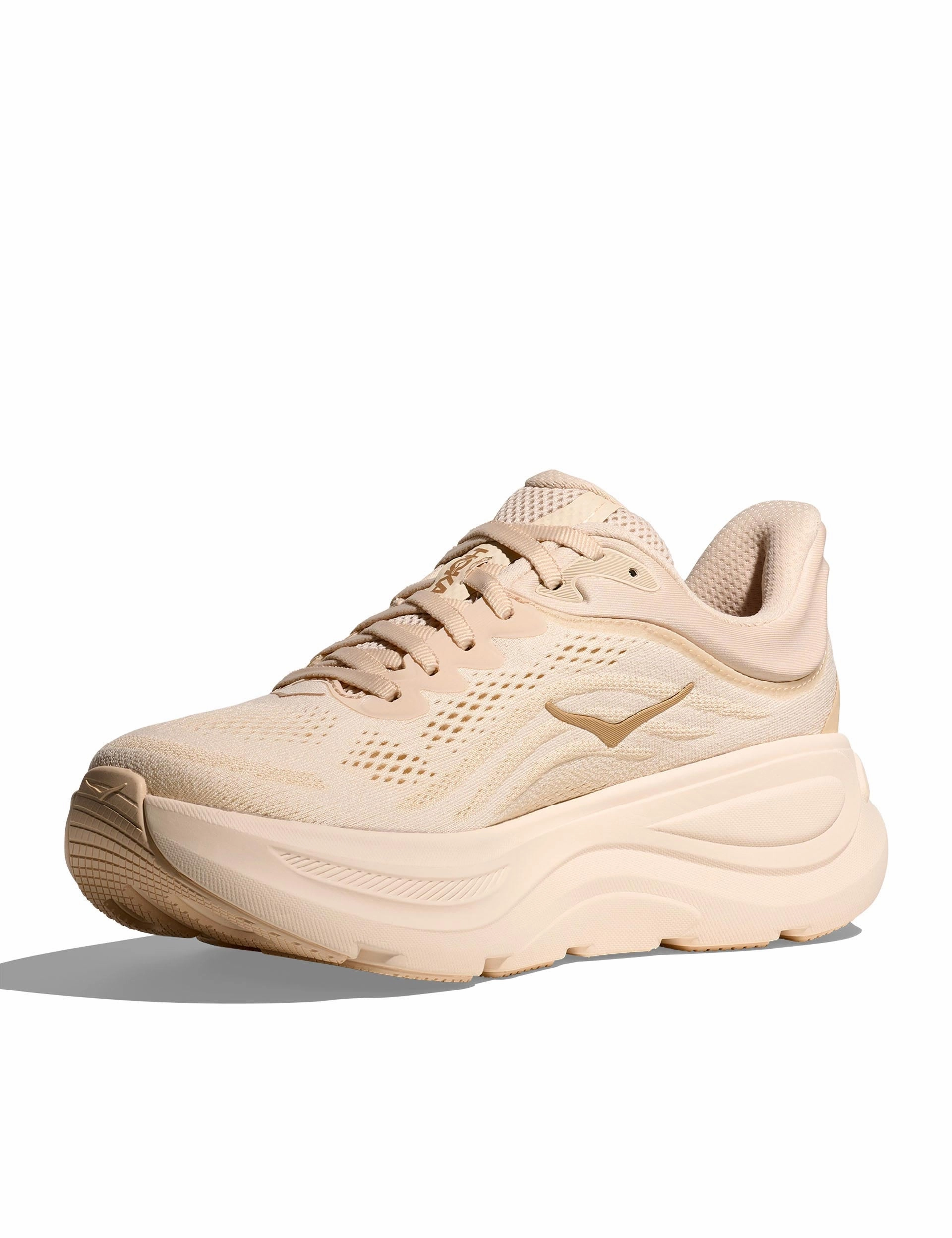 Bondi 9 - Vanilla/Birch Hoka trail-ready performance shoes