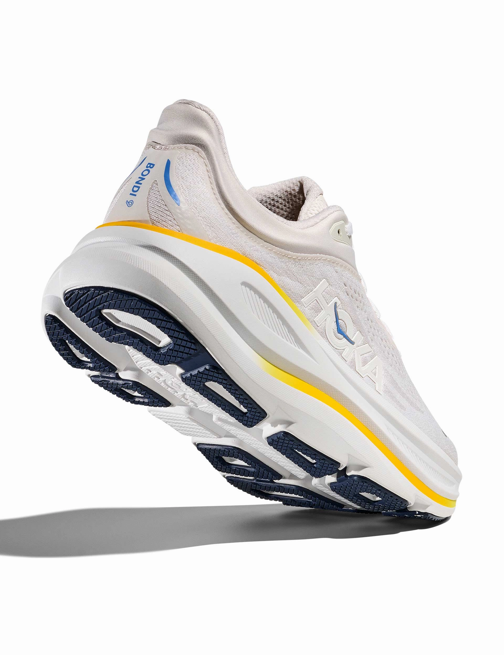 Bondi 9 - White/Grout Hoka trail-ready performance shoes