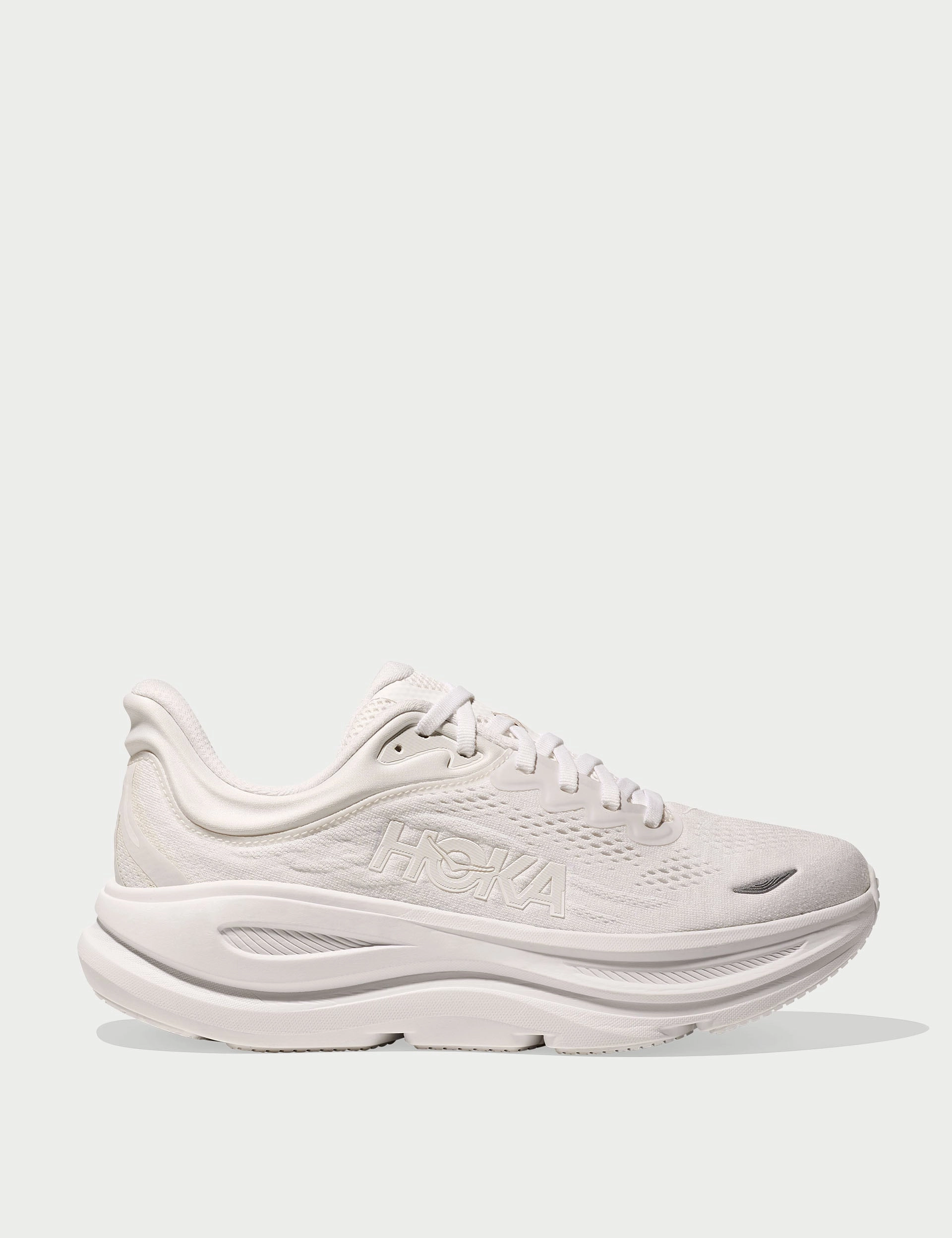 Bondi 9 - White Hoka performance shoes for runners