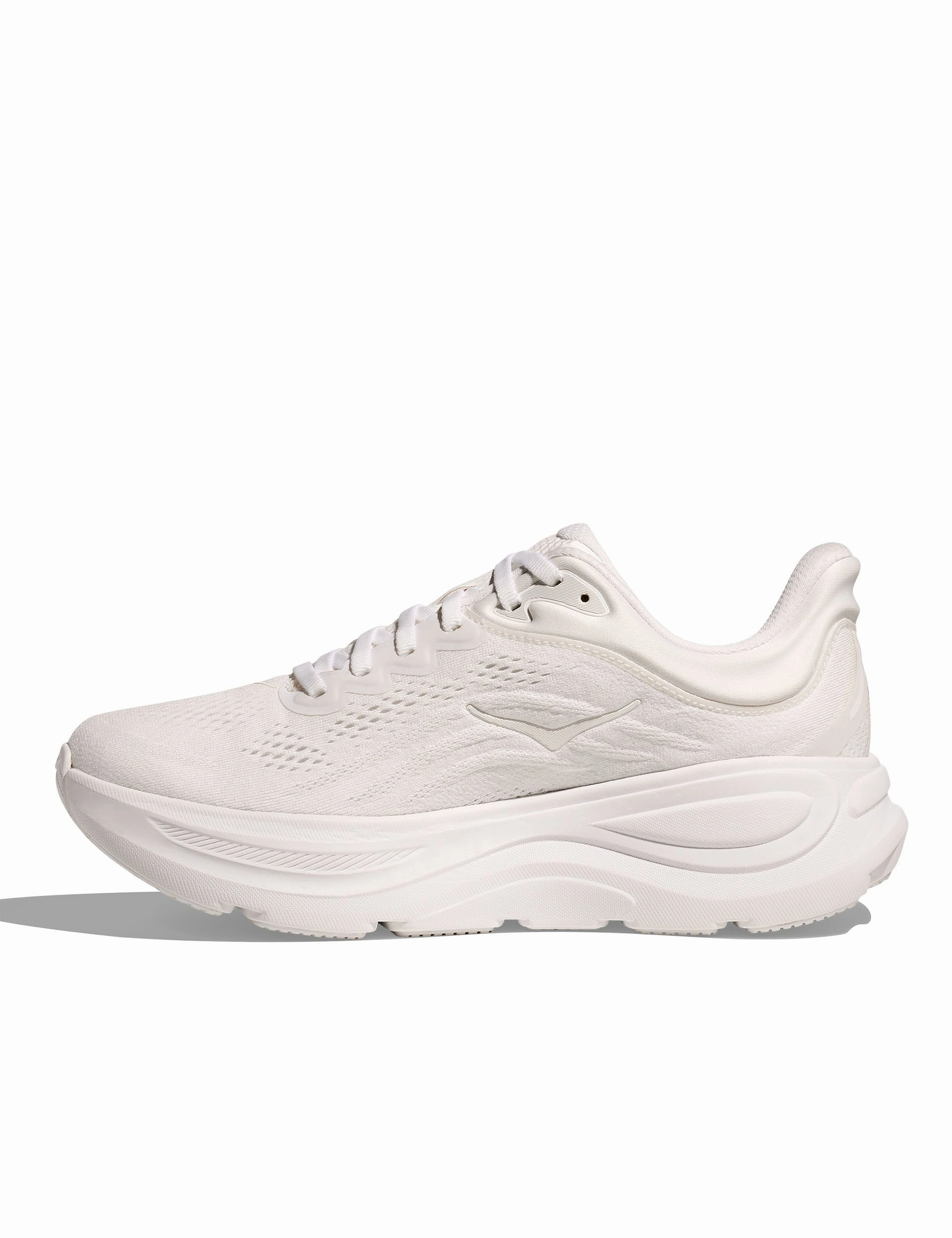 Bondi 9 - White Hoka trail-ready performance shoes