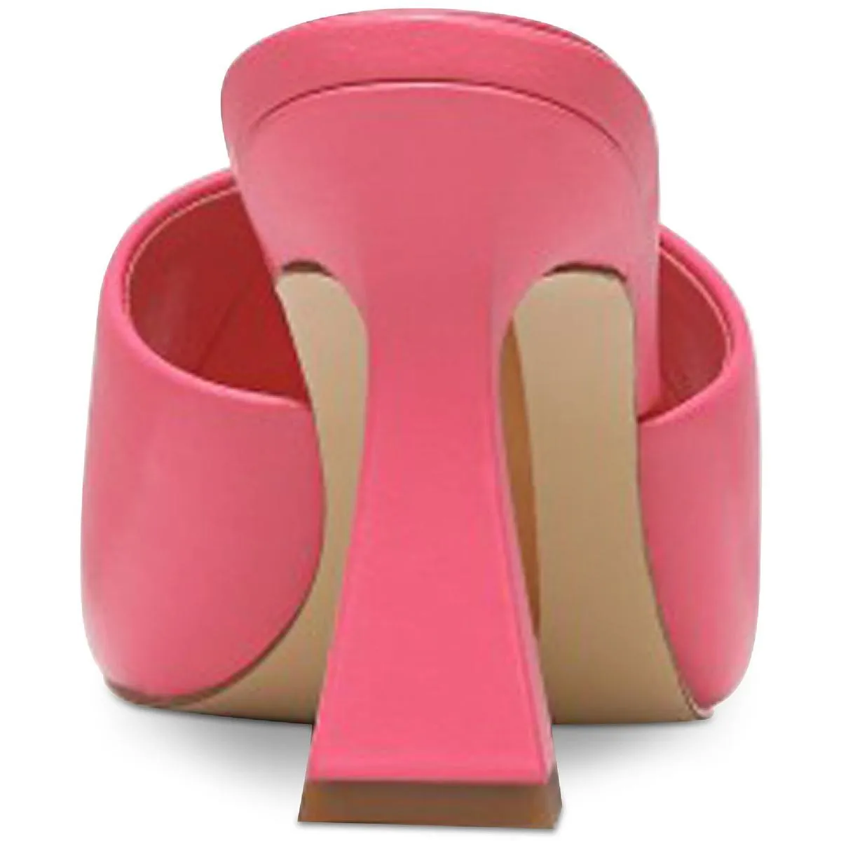 Carmen Womens Leather Square Toe Heels
