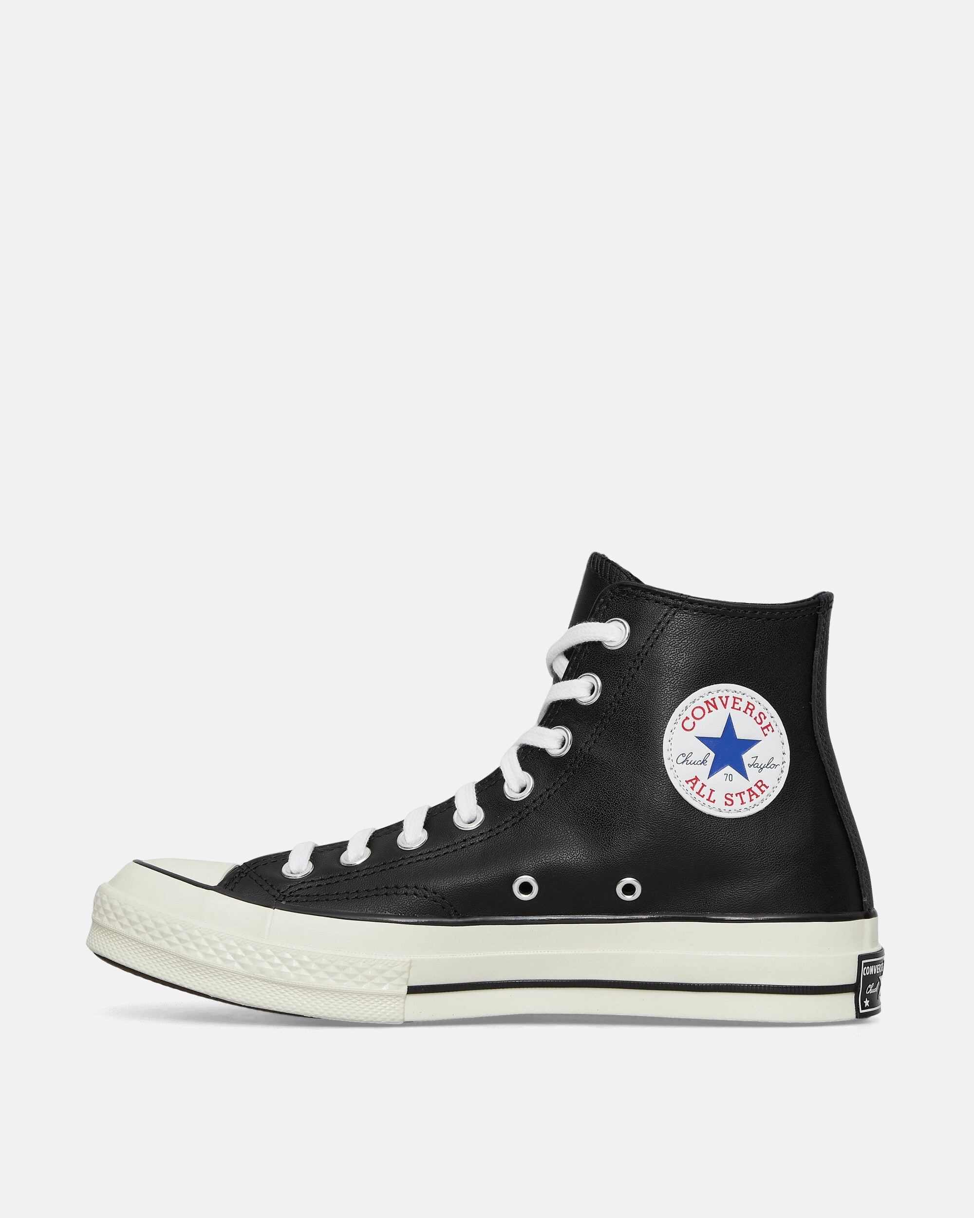 Chuck 70 Hi Leather Sneakers Black Classic Canvas Sneakers