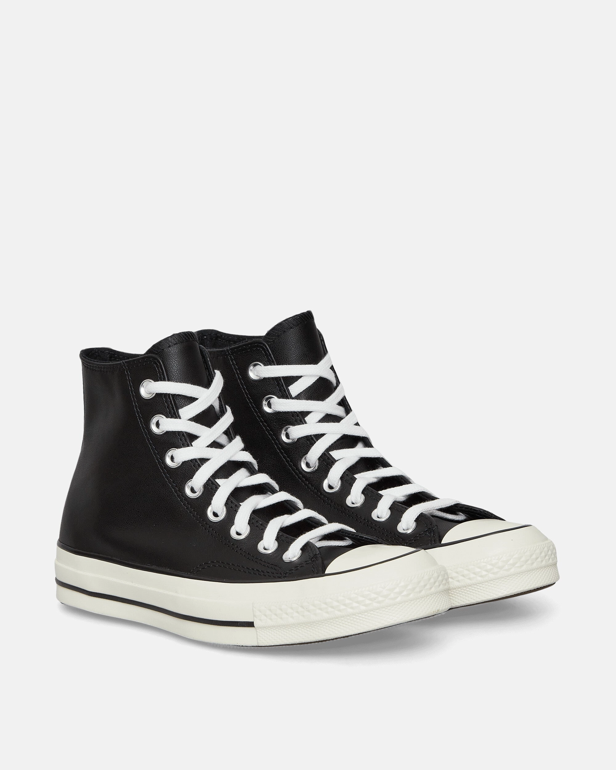 Chuck 70 Hi Leather Sneakers Black Classic Canvas Sneakers