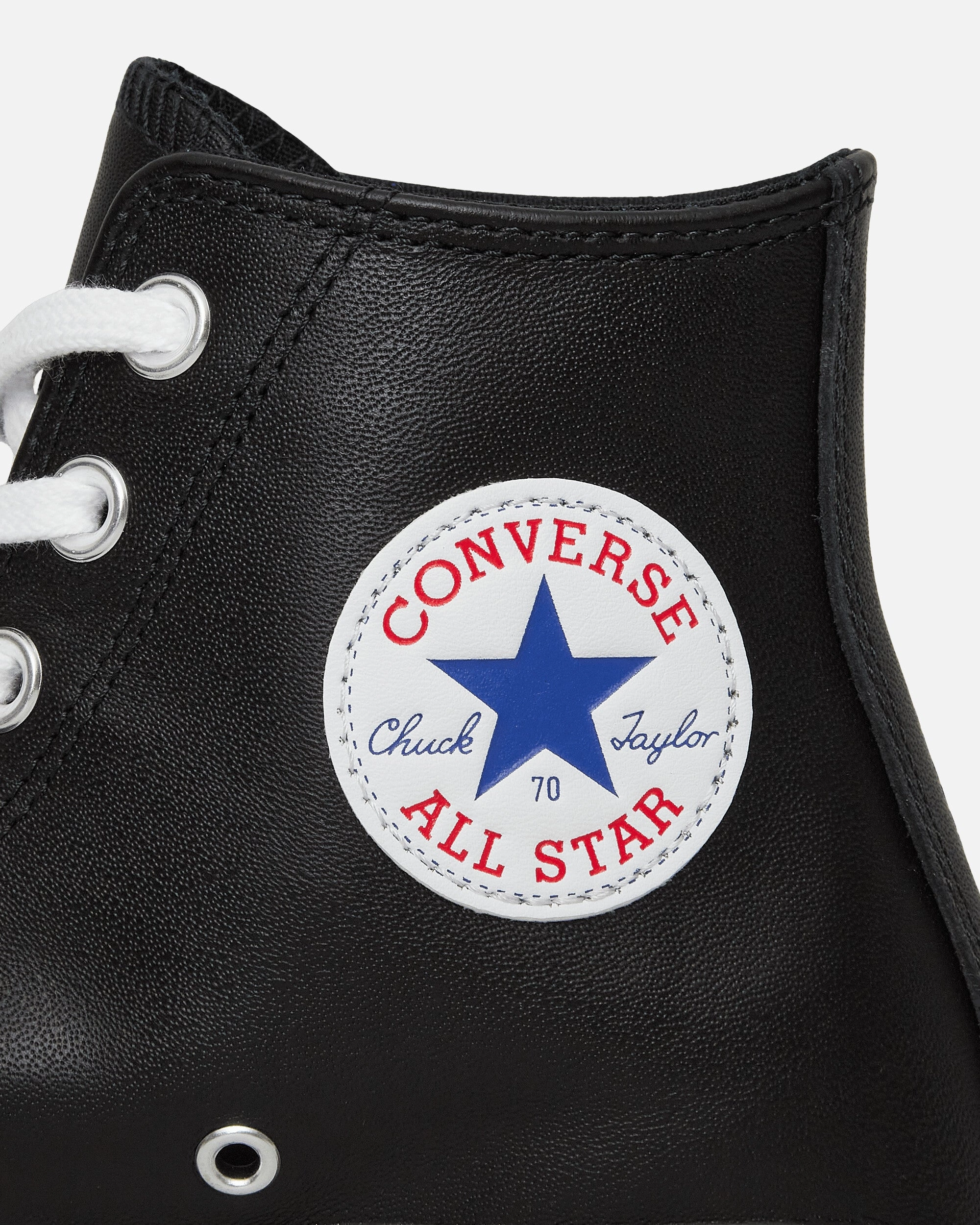 Chuck 70 Hi Leather Sneakers Black Classic Canvas Sneakers