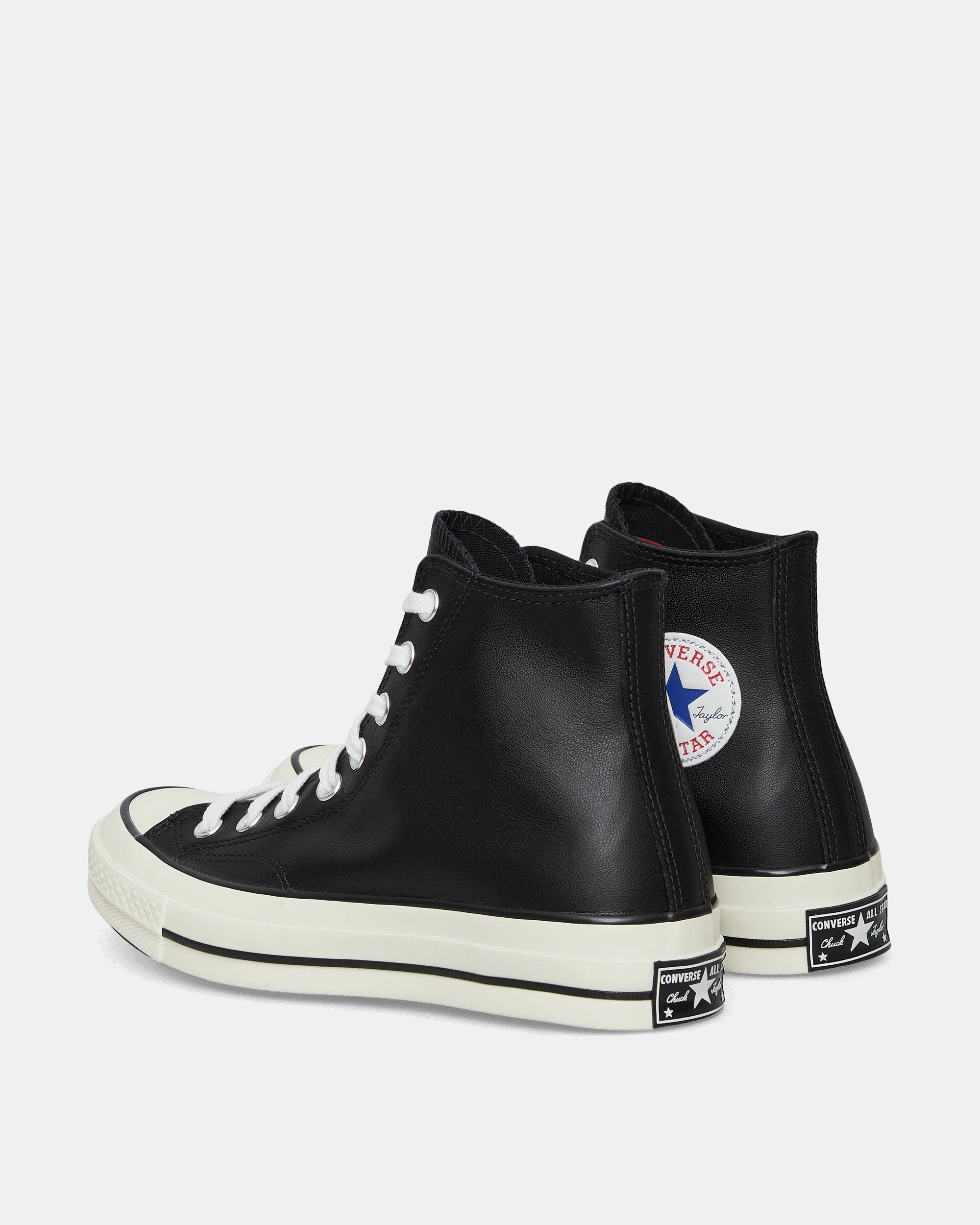 Chuck 70 Hi Leather Sneakers Black Classic Canvas Sneakers