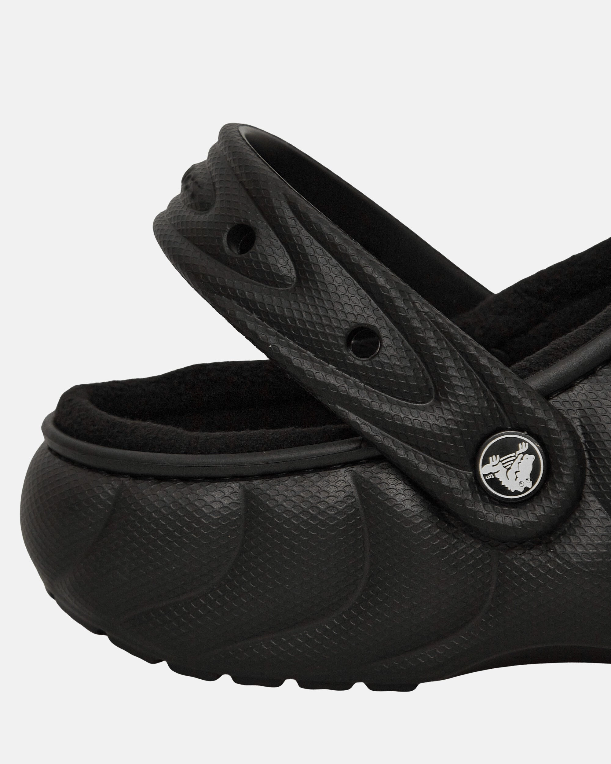 Classic Lined Overpuff Clogs Black Foam Comfort Clogs