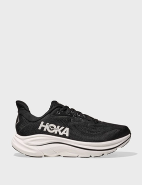 Clifton 10 - Black/White Hoka performance shoes for runners