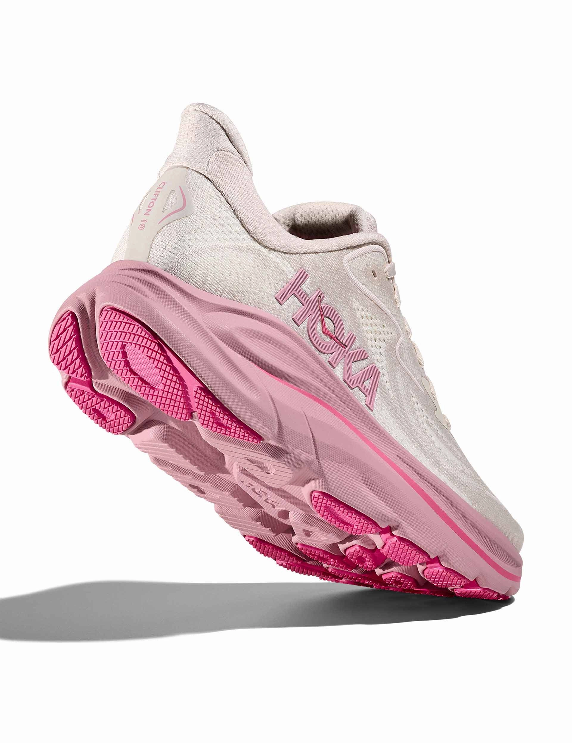 Clifton 10 - Rose Cream/Dried Rose Hoka trail-ready performance shoes