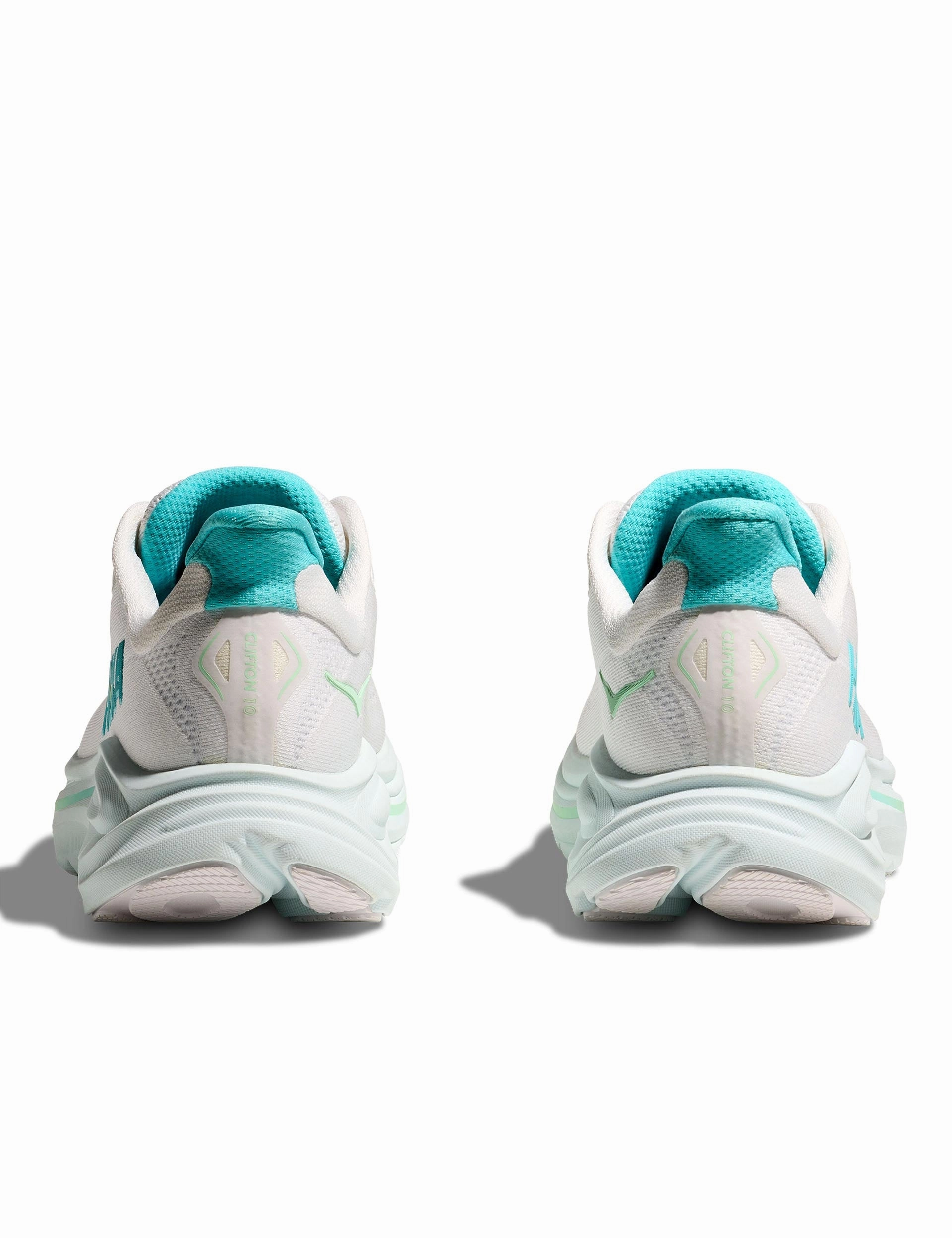 Clifton 10 - White/Cielo Blue Hoka trail-ready performance shoes