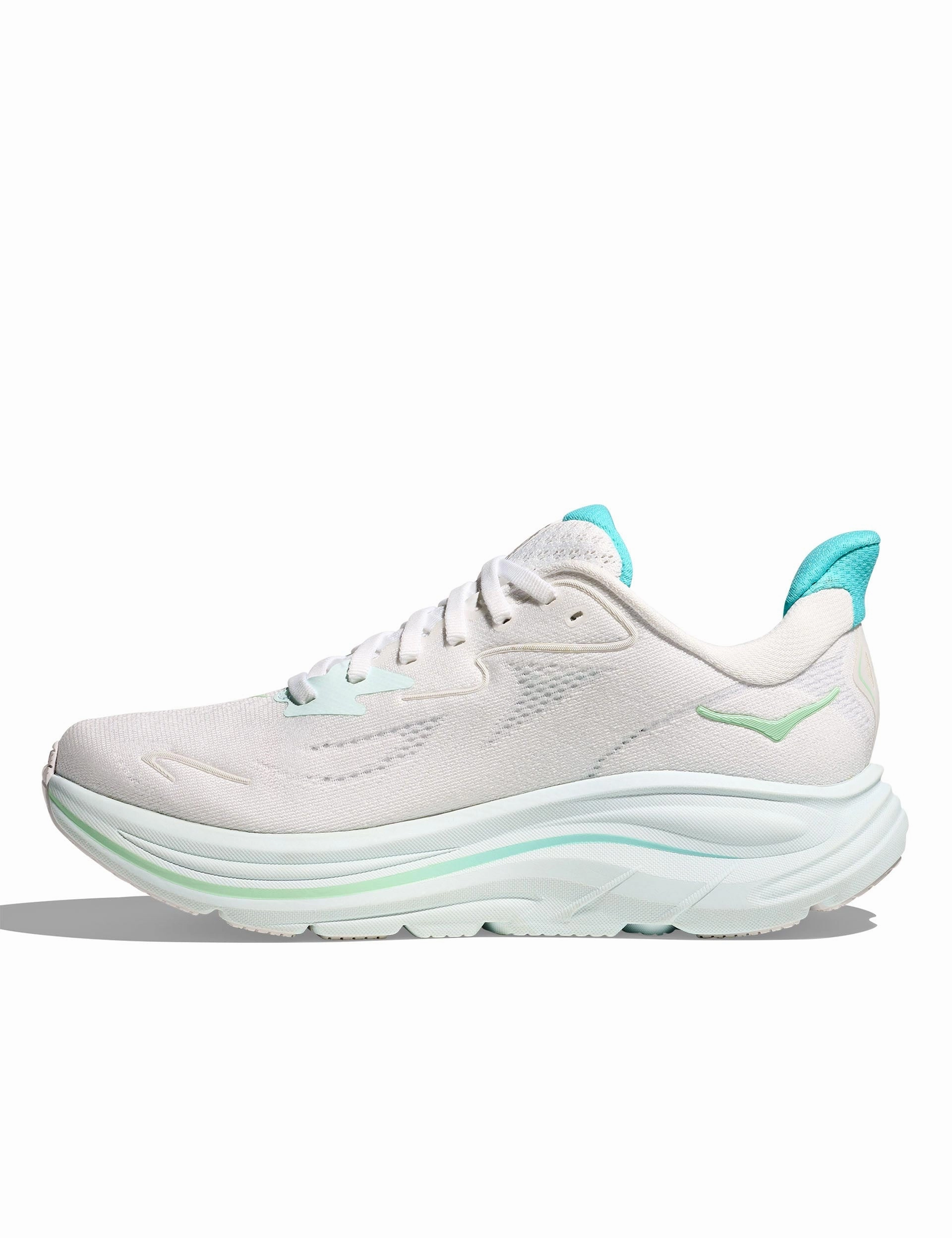Clifton 10 - White/Cielo Blue Hoka trail-ready performance shoes