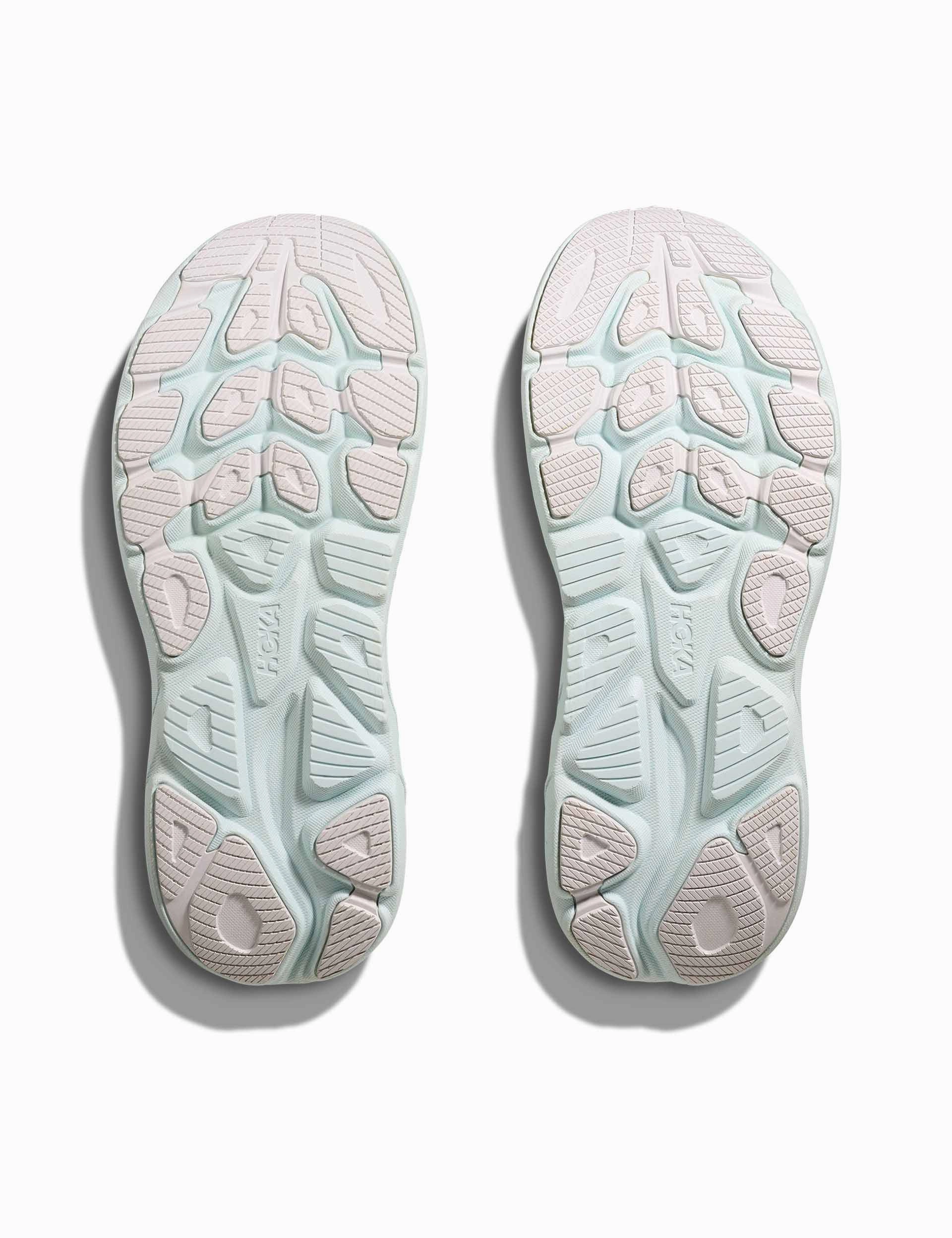 Clifton 10 - White/Cielo Blue Hoka trail-ready performance shoes