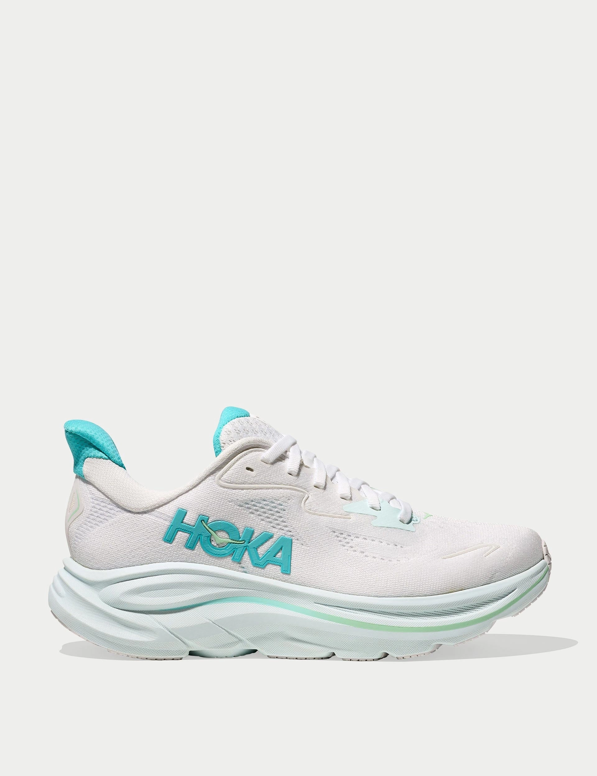 Clifton 10 - White/Cielo Blue Hoka performance shoes for runners