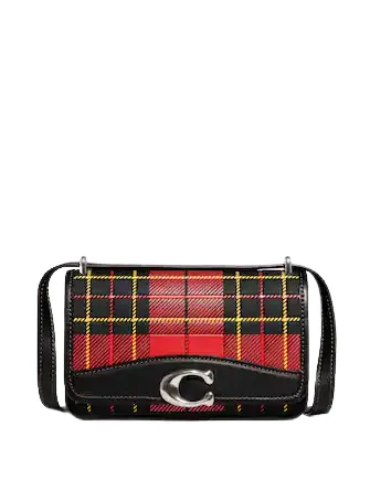 Coach Bandit Crossbody With Plaid Print Coach Bags