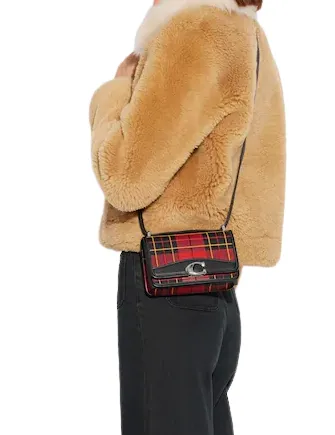 Coach Bandit Crossbody With Plaid Print Coach Bags