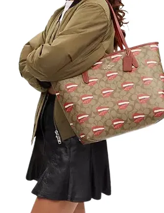 Coach Coach X Tom Wesselmann City Tote In Signature Canvas Coach Bags