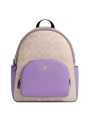 Coach Court Backpack In Signature Canvas Coach Bags