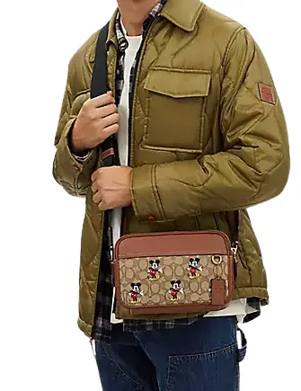 Coach Disney X Coach Graham Crossbody In Signature Jacquard With Mickey Mouse Print Coach Bags