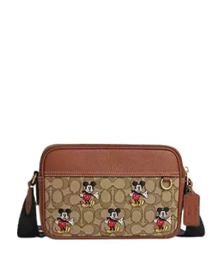 Coach Disney X Coach Graham Crossbody In Signature Jacquard With Mickey Mouse Print Coach Bags