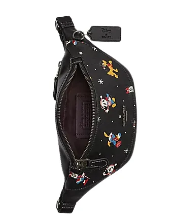 Coach Disney X Coach Warren Mini Belt Bag With Holiday Print Coach Bags