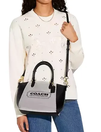 Coach Elise Satchel With Coach Badge Coach Bags