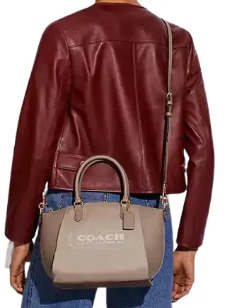Coach Elise Satchel With Coach Badge Coach Bags