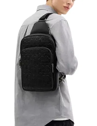 Coach Ethan Pack In Signature Leather Coach Bags