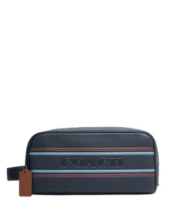 Coach Large Travel Kit With Coach Stripe Coach Bags
