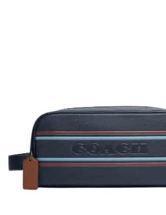 Coach Large Travel Kit With Coach Stripe Coach Bags