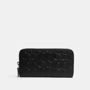 Coach Outlet Accordion Wallet In Signature Leather COACH Outlet Bags