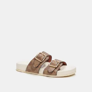 Coach Outlet Allanah Sandal In Signature Canvas COACH Outlet Bags