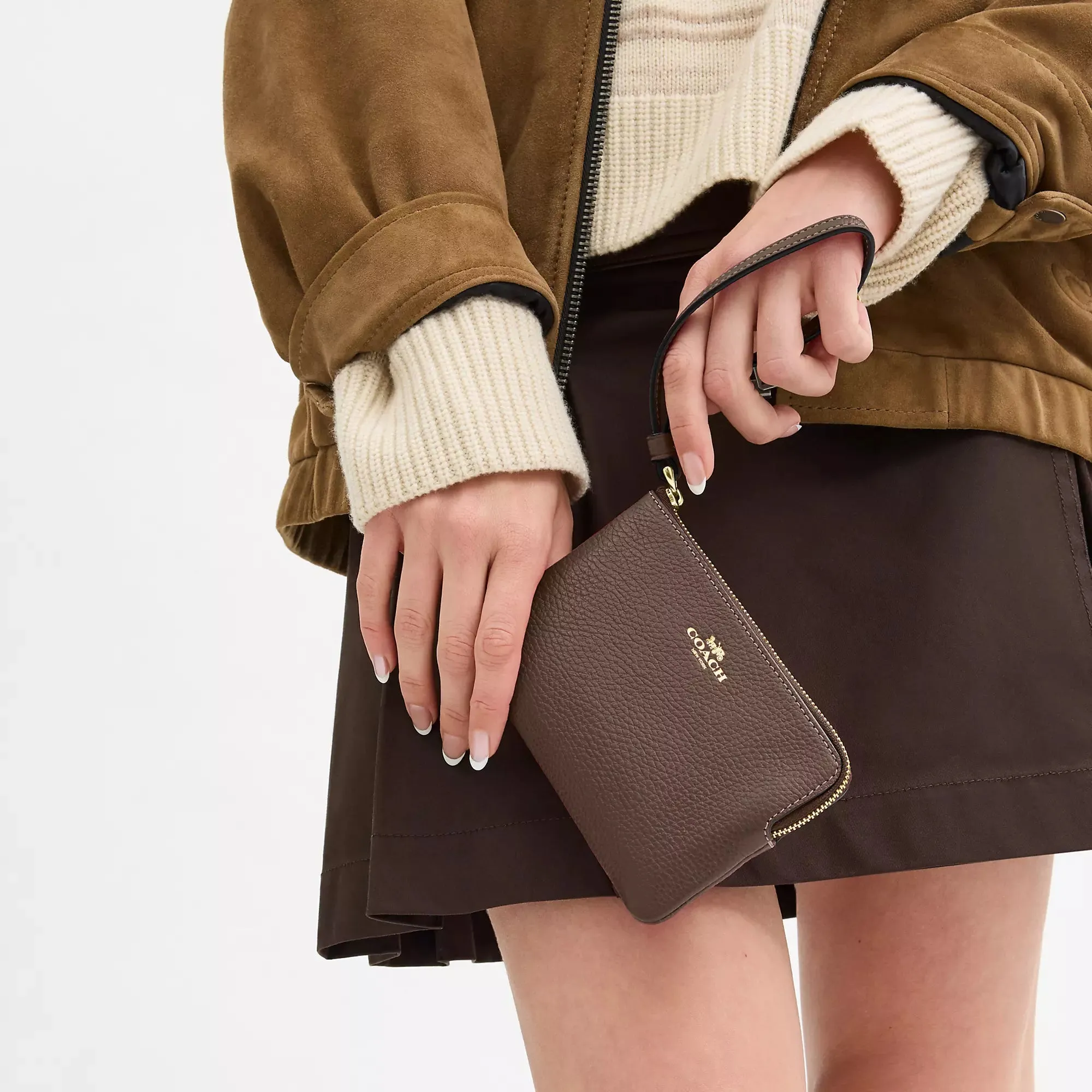 Coach Outlet Corner Zip Wristlet COACH Outlet Bags