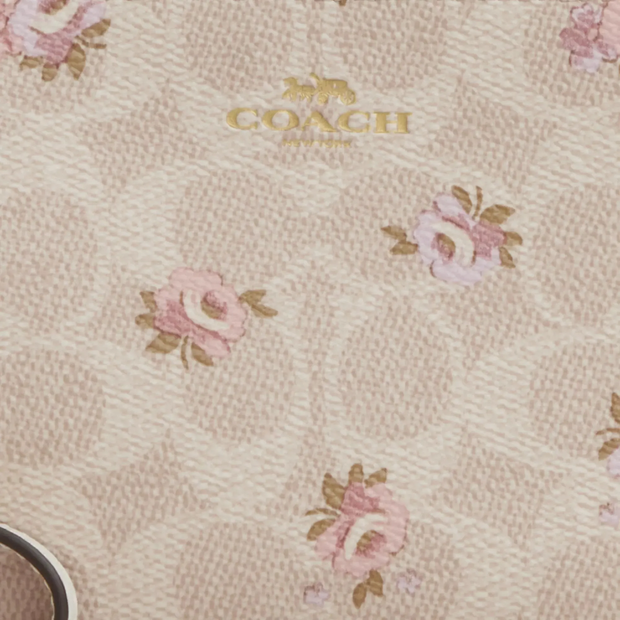 Coach Outlet Corner Zip Wristlet In Signature Canvas With Floral Print COACH Outlet Bags